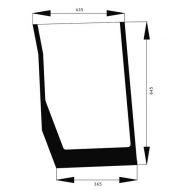 82030486N Szyba przednia, dolna 645x435 mm