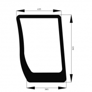 82030488N Szyba przednia, dolna 645x435 mm