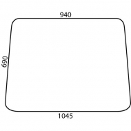 D6604 Szyba przednia 1045x690 mm