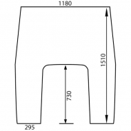 D6688 Szyba przednia 1510x1247 mm