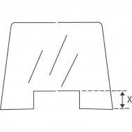 D6900 Szyba przednia 1245x835 mm