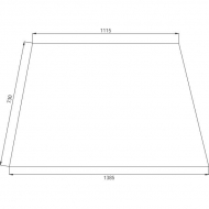 D7250 Szyba przednia 1385x730 mm