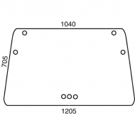 D7700 Szyba przednia 1215x710 mm