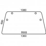 D7710 Szyba przednia tylna 1360x705 mm