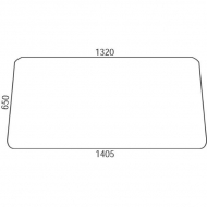 D9001 Szyba przednia, górna 1405x655 mm