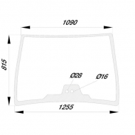 G716810040050N Szyba przednia 1255x810 mm