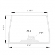 G816810040050N Szyba przednia 1255x815 mm