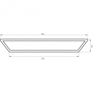 001108020N Szyba tylna, dolna 955x135 mm