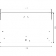 134703136N Szyba tylna 1043x601 mm