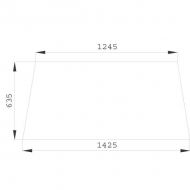 258514220100N Szyba tylna, górna 1425x635 mm