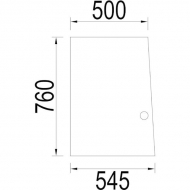 3217771R1N Szyba tylna, przesuwna 760x545 mm