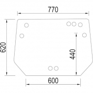 335742A1N Szyba tylna 620x800 mm