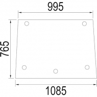 3402290R1N Szyba tylna, górna 1085x765 mm