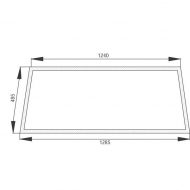 67827958 Szyba tylna, Zetor 1285x485 mm