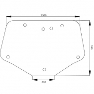 82030887KR Szyba tylna 1350x955 mm