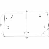 D3406034 Szyba tylna 1240x610 mm