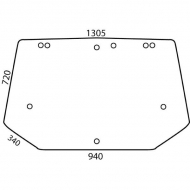 D6722A Szyba tylna, górna 1300x905 mm