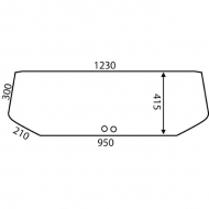 D6747 Szyba tylna, górna 1240x415 mm