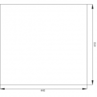 D6773 Szyba tylna, dolna stała 440x411 mm