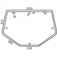 D6827 Szyba tylna, górna 1310x1000 mm