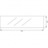 D7032 Szyba tylna, dolna 830x330 mm