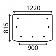 D7515 Szyba tylna, górna 1218x815 mm