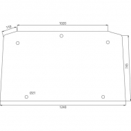 D7531 Szyba tylna, górna 1240x745 mm