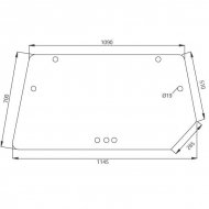 D7747 Szyba tylna górna 1359x692 mm