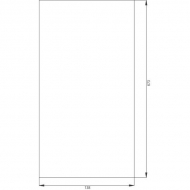 D9040 Szyba narożna, tylna 673x138 mm