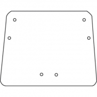 D9042 Szyba tylna, górna 750x685 mm