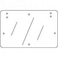 D9121 Szyba tylna, górna 900x730 mm