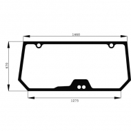 H524810050010N Szyba tylna 1470x670 mm