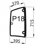 01214360N Szyba boczna 395x715 mm