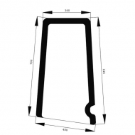 524810011210N Szyba boczna, górna 845x470 mm