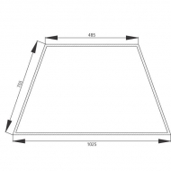 67827963 Szyba boczna, Zetor 1025x755 mm