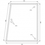 D4088 Szyba boczna 680x440 mm