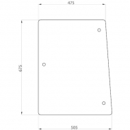 D6005 Szyba boczna 675x475 mm