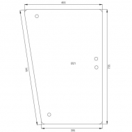 D7289 Szyba boczna 745x465 mm