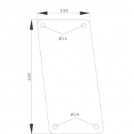 D7407 Szyba boczna 680x335 mm