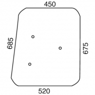 D7704 Szyba boczna 520x690 mm