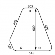 D9021 Szyba boczna 625x550 mm