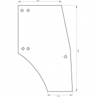 00097701040N Szyba drzwi 1380x670 mm