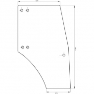 0097701050 Szyba drzwi 1380x670 mm