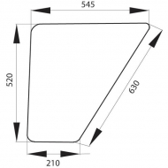 178810111140N Szyba drzwi, dolna 545x520 mm