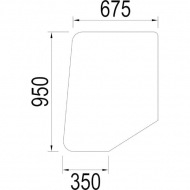 3226352R1N Szyba drzwi 950x680 mm