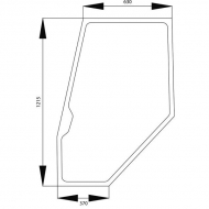 4386535N Szyba drzwi 1215x660 mm