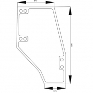 4402868N Szyba drzwi 1370x660 mm