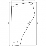6005023110N Szyba drzwi 1600x890 mm