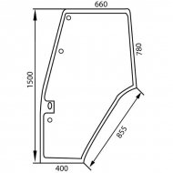 D6718 Szyba drzwi 1500x660 mm