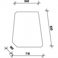 D6735 Szyba drzwi, górna 830x530 mm